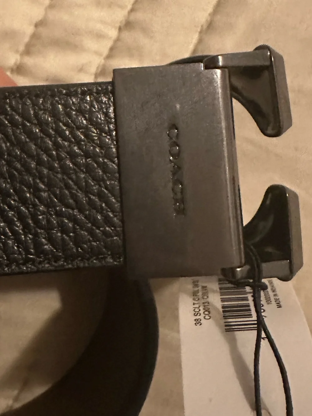 COACH Signature Buckle Cut-To-Size Reversible Belt, 38 Mm
